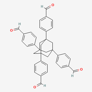 molecular formula C38H32O4 B8193375 1,3,5,7-四(4-甲酰基苯基)金刚烷 