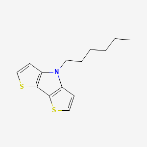 molecular formula C14H17NS2 B8193382 4-Hexyl-4H-dithieno[3,2-b:2',3'-d]pyrrole 