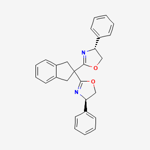 (4R,4'R)-2,2'-(2,3-Dihydro-1H-indene-2,2-diyl)bis(4-phenyl-4,5-dihydrooxazole)