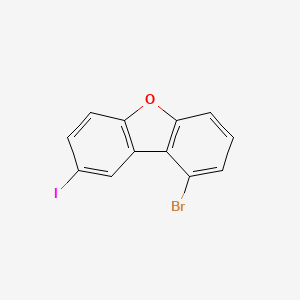 molecular formula C12H6BrIO B8193430 1-bromo-8-iodoDibenzofuran 
