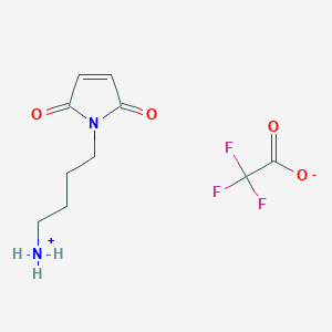 molecular formula C10H13F3N2O4 B8193467 4-(2,5-Dioxopyrrol-1-yl)butylazanium;2,2,2-trifluoroacetate 