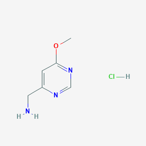 molecular formula C6H10ClN3O B8193504 (6-Methoxypyrimidin-4-yl)methanamine hydrochloride 