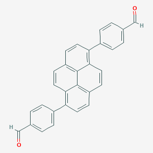molecular formula C30H18O2 B8193525 4,4'-(Pyrene-1,6-diyl)dibenzaldehyde 