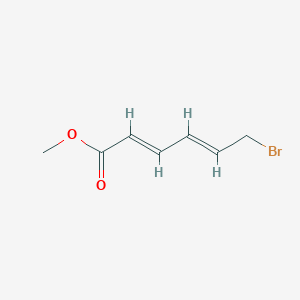 molecular formula C7H9BrO2 B8193540 (2E,4E)-甲基 6-溴己-2,4-二烯酸酯 
