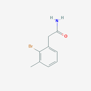 molecular formula C9H10BrNO B8193559 2-(2-Bromo-3-methylphenyl)acetamide 