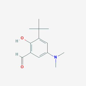molecular formula C13H19NO2 B8193563 3-(tert-Butyl)-5-(dimethylamino)-2-hydroxybenzaldehyde 