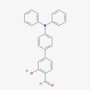 molecular formula C25H19NO2 B8193581 4'-(Diphenylamino)-3-hydroxy-[1,1'-biphenyl]-4-carbaldehyde 
