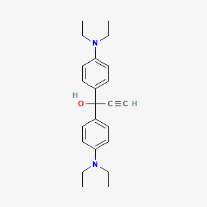 molecular formula C23H30N2O B8193603 1,1-Bis(4-(diethylamino)phenyl)prop-2-yn-1-ol 