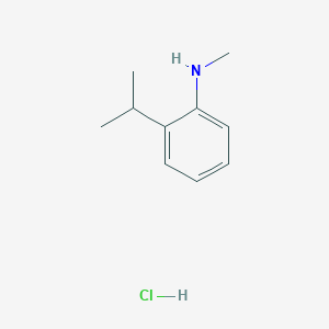 molecular formula C10H16ClN B8193606 2-Isopropyl-N-methylaniline hydrochloride 