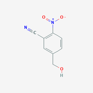 molecular formula C8H6N2O3 B8193678 5-(Hydroxymethyl)-2-nitrobenzonitrile 