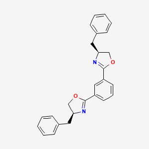 molecular formula C26H24N2O2 B8193685 1,3-Bis((S)-4-benzyl-4,5-dihydrooxazol-2-yl)benzene 