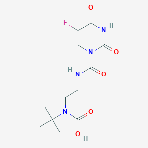 Tert-butyl-[2-[(5-fluoro-2,4-dioxopyrimidine-1-carbonyl)amino]ethyl]carbamic acid
