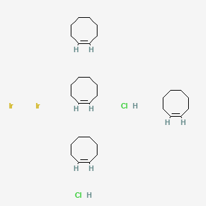 molecular formula C32H58Cl2Ir2 B8193731 Cyclooctene;iridium;dihydrochloride 