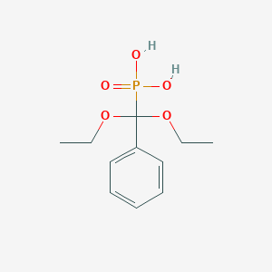 molecular formula C11H17O5P B8193734 [Diethoxy(phenyl)methyl]phosphonic acid 