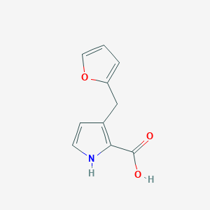 molecular formula C10H9NO3 B8193745 3-(furan-2-ylmethyl)-1H-pyrrole-2-carboxylic acid 