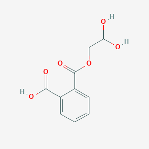 molecular formula C10H10O6 B8193755 2-(2,2-Dihydroxyethoxycarbonyl)benzoic acid 