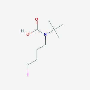 molecular formula C9H18INO2 B8193758 Tert-butyl(4-iodobutyl)carbamic acid 