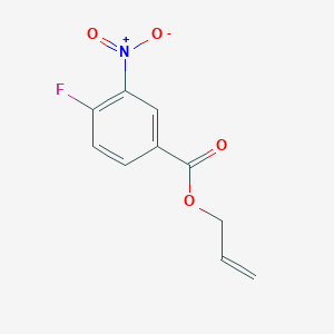 molecular formula C10H8FNO4 B8193804 4-Fluoro-3-nitro-benzoic acid allyl ester 