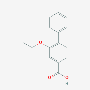 molecular formula C15H14O3 B8193807 2-Ethoxy-[1,1'-biphenyl]-4-carboxylic acid 