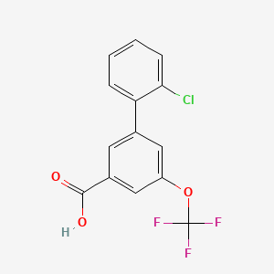 2'-Chloro-5-(trifluoromethoxy)-[1,1'-biphenyl]-3-carboxylic acid