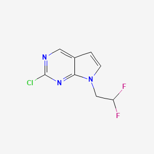 2-Chloro-7-(2,2-difluoroethyl)-7H-pyrrolo[2,3-d]pyrimidine