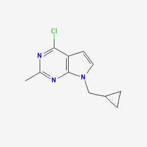 4-Chloro-7-(cyclopropylmethyl)-2-methyl-7H-pyrrolo[2,3-d]pyrimidine