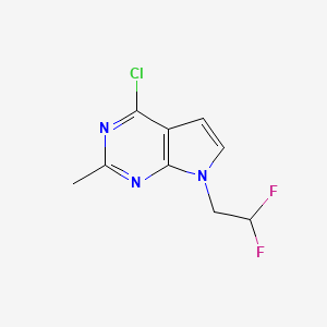 4-Chloro-7-(2,2-difluoroethyl)-2-methyl-7H-pyrrolo[2,3-d]pyrimidine