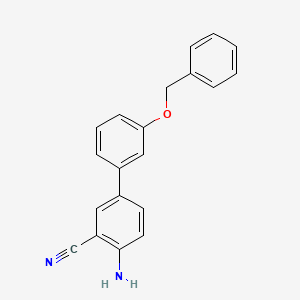 4-Amino-3'-(benzyloxy)-[1,1'-biphenyl]-3-carbonitrile