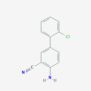 molecular formula C13H9ClN2 B8194096 4-Amino-2'-chloro-[1,1'-biphenyl]-3-carbonitrile 
