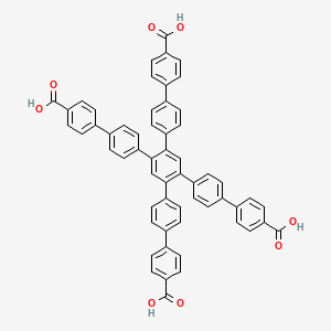 molecular formula C58H38O8 B8194147 1,2,4,5-Tetra(biphenylcarboxylic acid)-benzene 