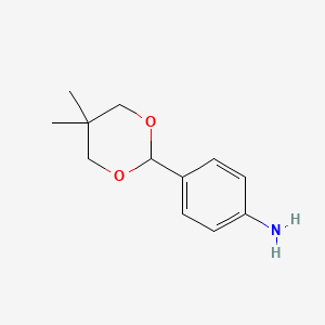 molecular formula C12H17NO2 B8194157 4-(5,5-Dimethyl-1,3-dioxan-2-yl)aniline CAS No. 107708-70-3