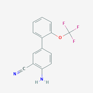 4-Amino-2'-(trifluoromethoxy)-[1,1'-biphenyl]-3-carbonitrile