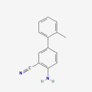 molecular formula C14H12N2 B8194179 4-Amino-2'-methyl-[1,1'-biphenyl]-3-carbonitrile 