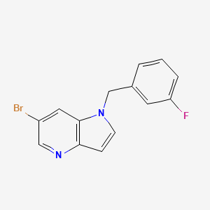 6-bromo-1-(3-fluorobenzyl)-1H-pyrrolo[3,2-b]pyridine