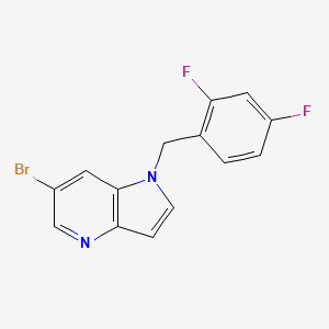 6-Bromo-1-(2,4-difluorobenzyl)-1H-pyrrolo[3,2-b]pyridine