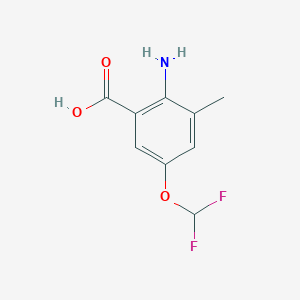 2-Amino-5-(difluoromethoxy)-3-methylbenzoic acid