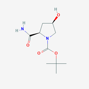 (2R,4R)-tert-butyl 2-carbamoyl-4-hydroxypyrrolidine-1-carboxylate