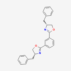 molecular formula C26H24N2O2 B8194310 1,3-Bis((R)-4-benzyl-4,5-dihydrooxazol-2-yl)benzene 