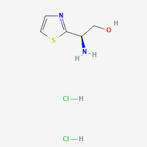 molecular formula C5H10Cl2N2OS B8194328 (R)-2-Amino-2-(thiazol-2-yl)ethanol dihydrochloride 