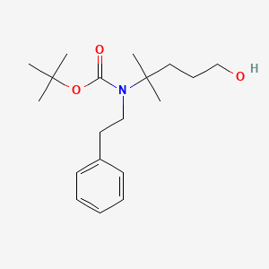 tertButyl (5-hydroxy-2-methylpentan-2-yl)(phenethyl)carbamate