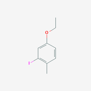 molecular formula C9H11IO B8194388 4-Ethoxy-2-iodo-1-methylbenzene 