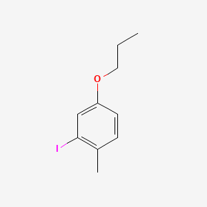 molecular formula C10H13IO B8194394 2-Iodo-1-methyl-4-propoxybenzene 