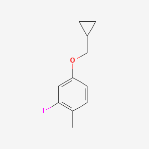 4-(Cyclopropylmethoxy)-2-iodo-1-methylbenzene