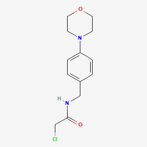 molecular formula C13H17ClN2O2 B8194492 2-Chloro-N-(4-morpholinobenzyl)acetamide 