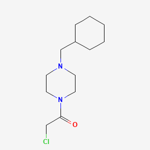 molecular formula C13H23ClN2O B8194507 2-Chloro-1-(4-(cyclohexylmethyl)piperazin-1-yl)ethanone 