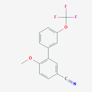 6-Methoxy-3'-(trifluoromethoxy)-[1,1'-biphenyl]-3-carbonitrile