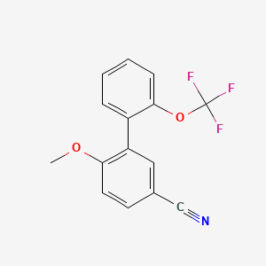 6-Methoxy-2'-(trifluoromethoxy)-[1,1'-biphenyl]-3-carbonitrile