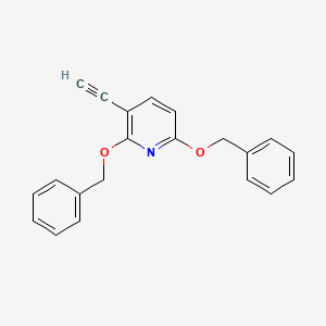 molecular formula C21H17NO2 B8194550 2,6-Bis-benzyloxy-3-ethynyl-pyridine 