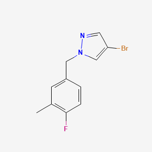 4-Bromo-1-(4-fluoro-3-methylbenzyl)-1H-pyrazole