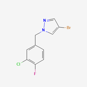4-Bromo-1-(3-chloro-4-fluorobenzyl)-1H-pyrazole